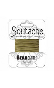 Beadsmith polyester soutache cord 3mm - Beige
